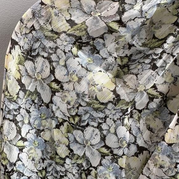 H&M Ruffle-trimmed Long Sleeve Blouse, Size X-Small - Picture 4 of 8